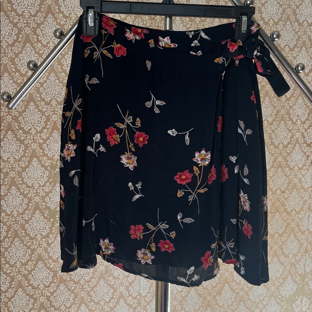 Vintage Floral Wrap Skirt